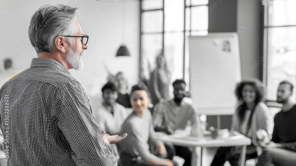 Fototapeta premium Engaging Business Presentation Scene