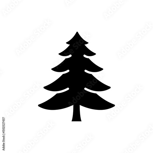 Lone Pine Tree with Symmetrical Branches Icon