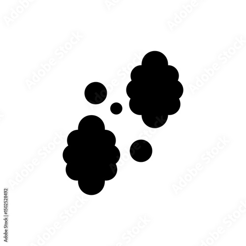 Close-up image of hives with round red spots on skin