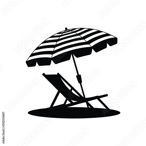 Seaside Serenity Silhouette Art & Illustration