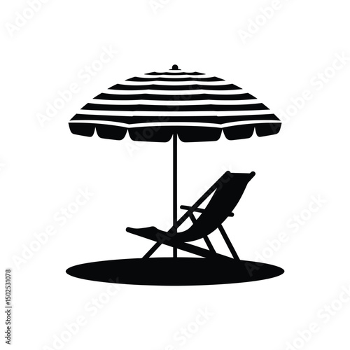 Seaside Serenity Silhouette Art & Illustration