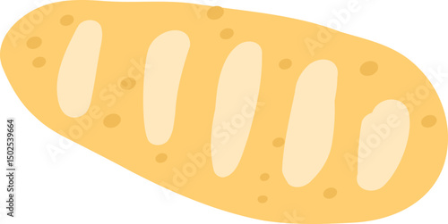 Bread Illustration, Rustic Bakery Clipart, Cozy Breakfast Art
