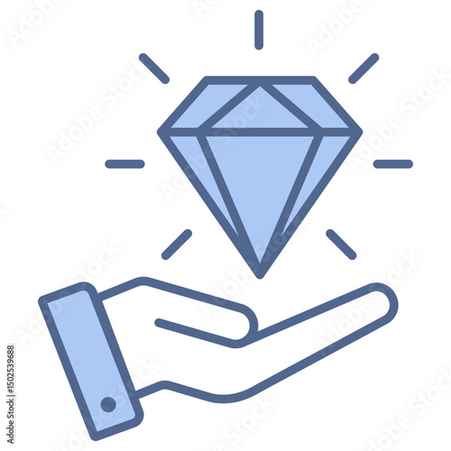 Value Proposition Blue Icon