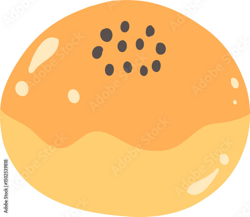 Bread Illustration, Rustic Bakery Clipart, Cozy Breakfast Art