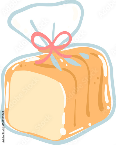 Bread Illustration, Rustic Bakery Clipart, Cozy Breakfast Art