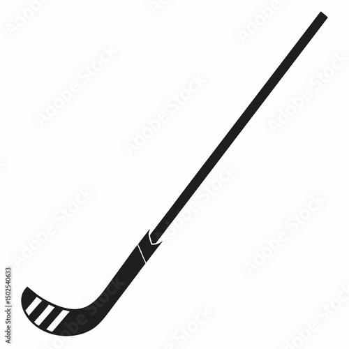 hockey stick and puck