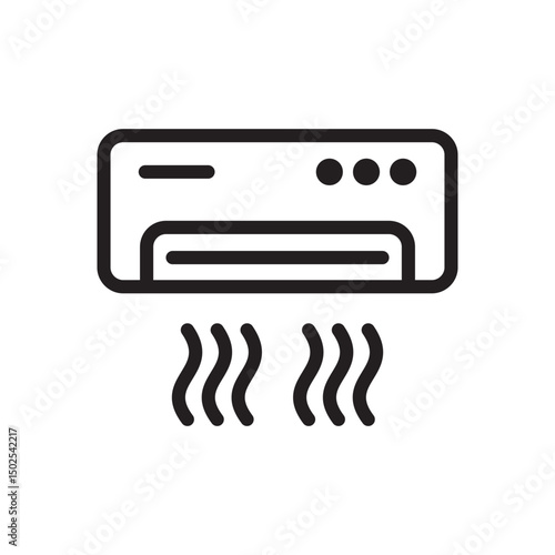 Air Conditioner Vector Icons In Trendy Design EPS 10