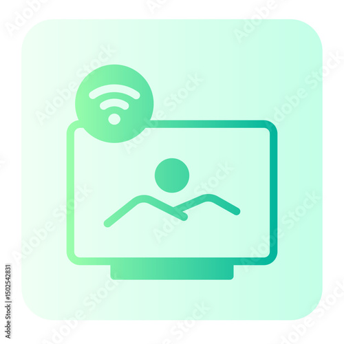 television gradient icon