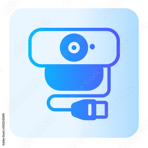 webcam gradient icon