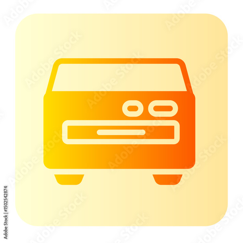 dvd player gradient icon