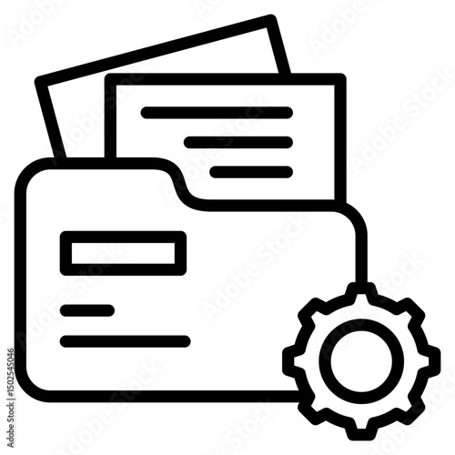 Project Folder line icon