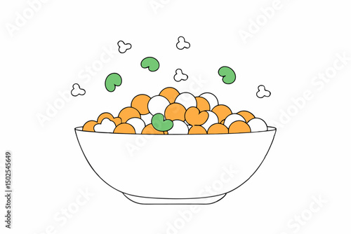 Golden buttery popcorn in a modern white bowl shot in studio lighting ideal for food ads snack packaging or lifestyle blog visuals centered on comfort food