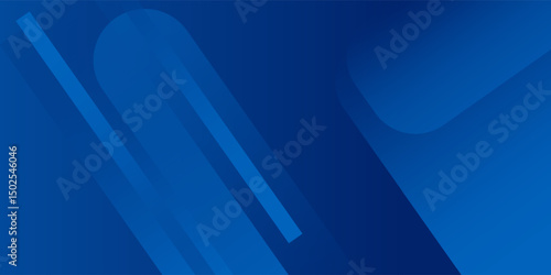 Abstract blue background with glowing geometric lines. Modern blue gradient square shape design. Futuristic technology concept. Suit for brochure, corporate, website, poster, banner, cover modern