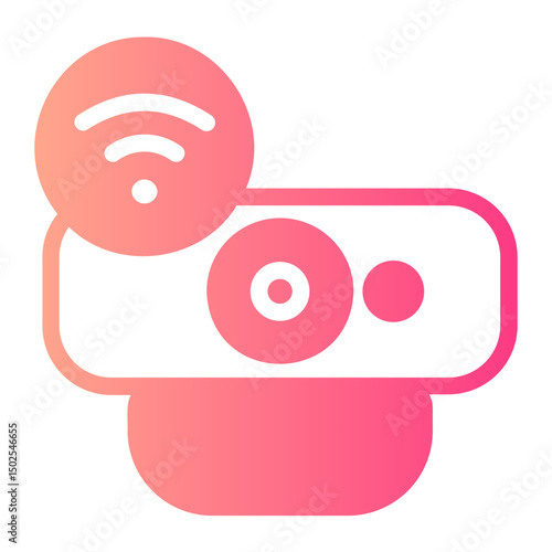 web camera gradient icon