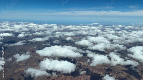 Flying over Atlas Mountains , 
Morocco