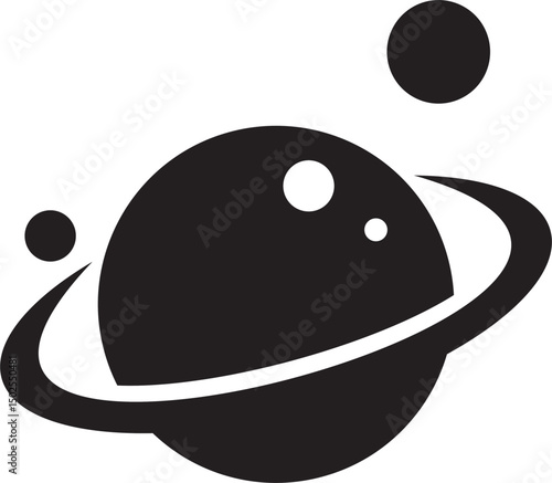 planet design mono color.