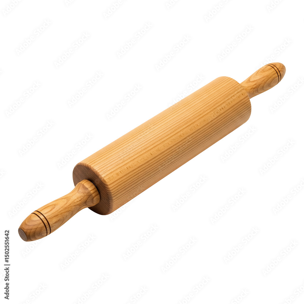 Rolling pin image for baking dough pastry pizza cookies and pie crusts kitchen tool wood handle isolated on transparent background Rolling pin image for baking dough pastry pizza cookies and pie crusts kitchen tool wood handle isolated on transparent background