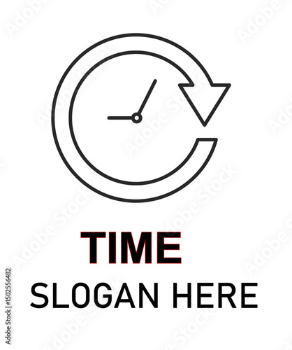  Time logo background. vector. editable