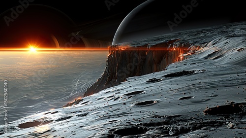 sunset over the river