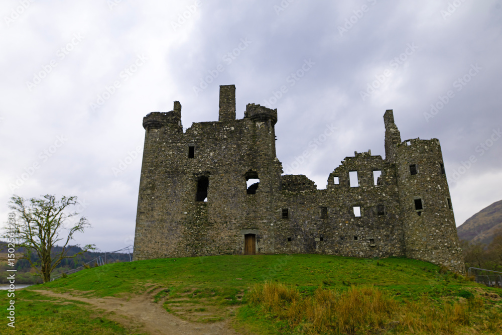Kilchurn Castle, Lochawe, Scotland, in April, 2025. Kilchurn Castle, Lochawe, Scotland, in April, 2025.