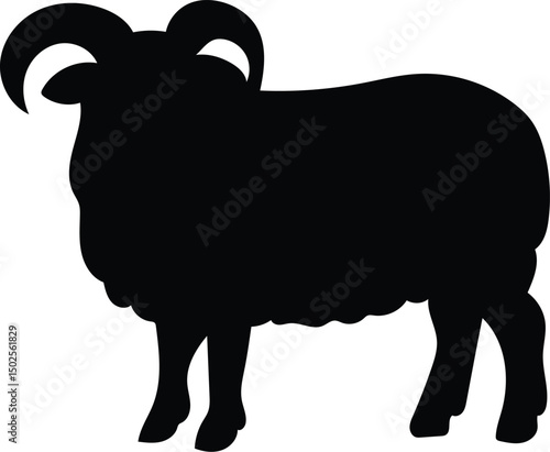 Black Goat Silhouette