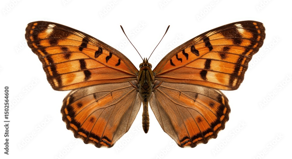 Fototapeta premium Unique Question Mark Butterfly Resting on a Textured Surface