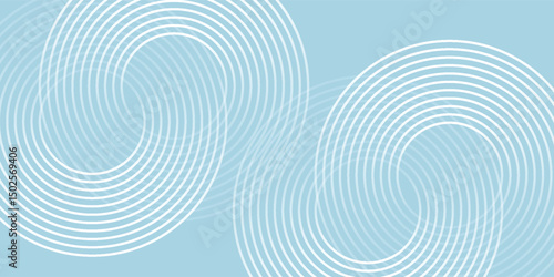 Modern abstract background. Glossy white gradient circle lines. Minimal geometric pattern. Simple graphic element. good simple art