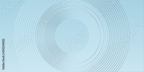 Modern abstract background. Glossy white gradient circle lines. Minimal geometric pattern. Simple graphic element. good simple