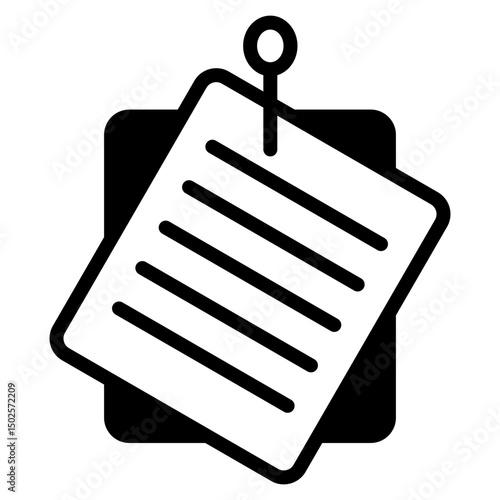 Staff Bulletin outline mixed icon