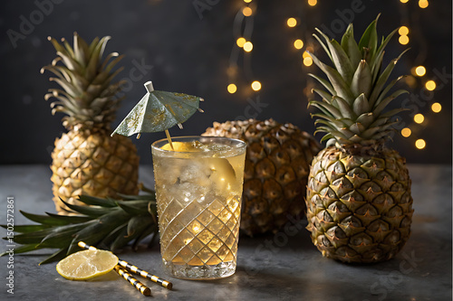 pineapple juice and fruits