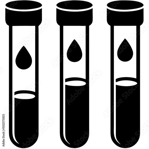 Creative Blood Collection Tubes Vector Illustration | Clean and Professional Design for Laboratory Testing, Phlebotomy, and Medical Diagnostics Projects