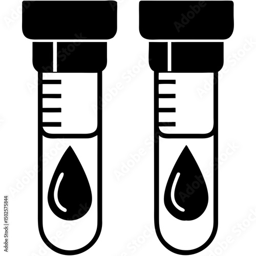 Creative Blood Collection Tubes Vector Illustration | Clean and Professional Design for Laboratory Testing, Phlebotomy, and Medical Diagnostics Projects