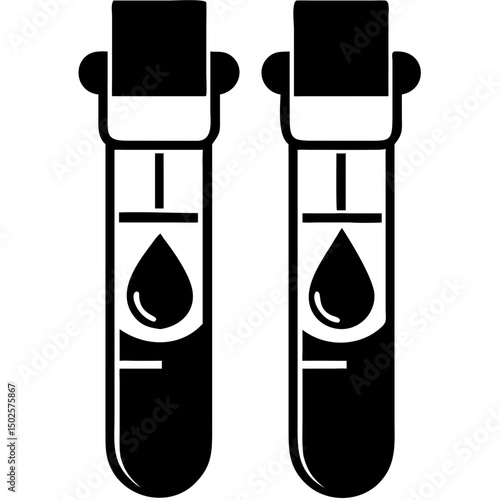 Creative Blood Collection Tubes Vector Illustration | Clean and Professional Design for Laboratory Testing, Phlebotomy, and Medical Diagnostics Projects