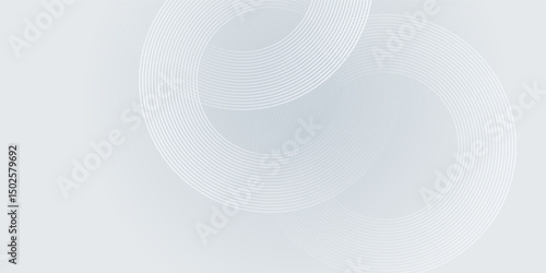 Abstract blue modern background with circle elements. Digital technology concept.