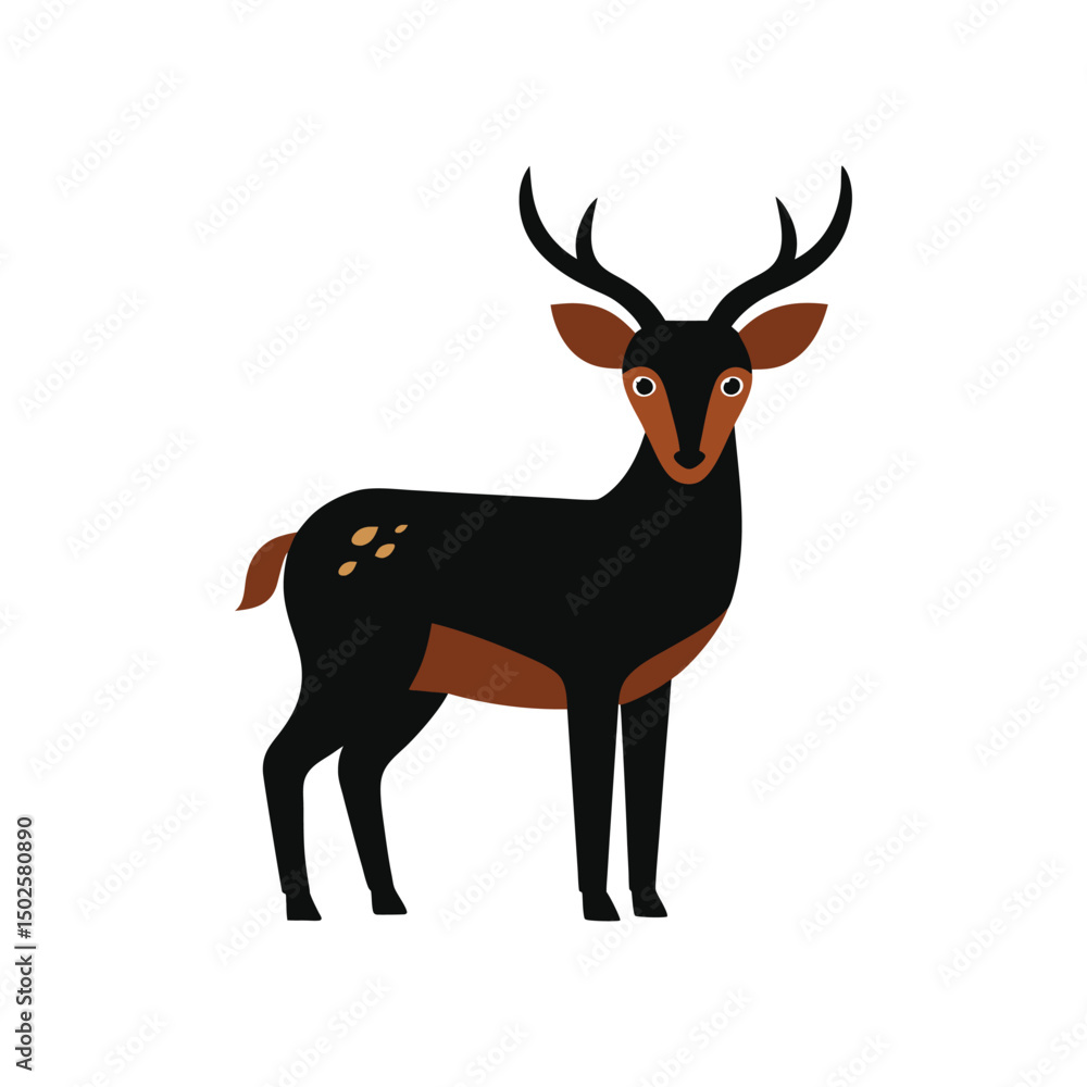 Fototapeta premium javan rusa vector