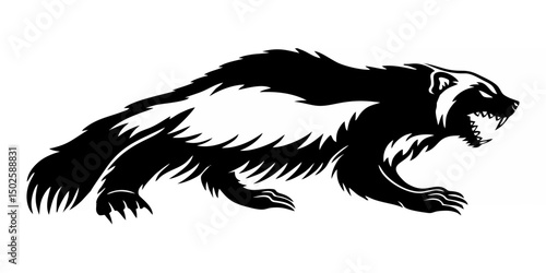 Wolverine Animal Icon.eps