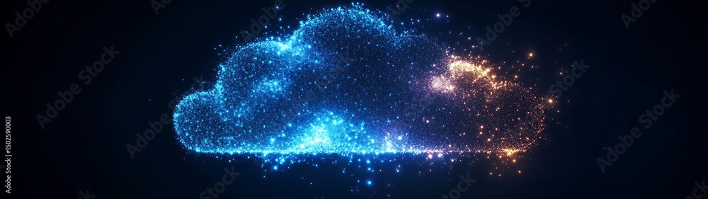 Obraz premium Abstract cloud illustration