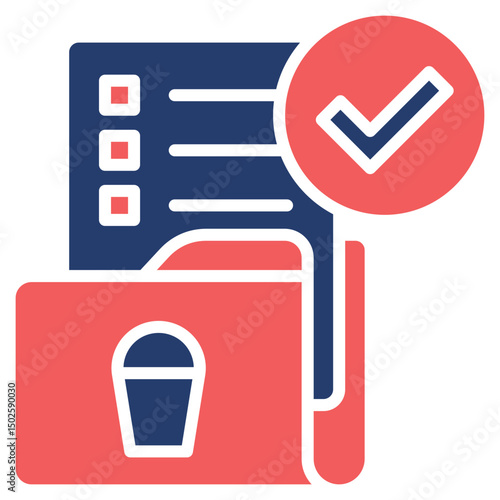Task Checklist glyph color icon