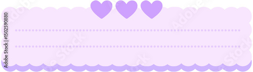 Cute Heart Note Memo Frame
