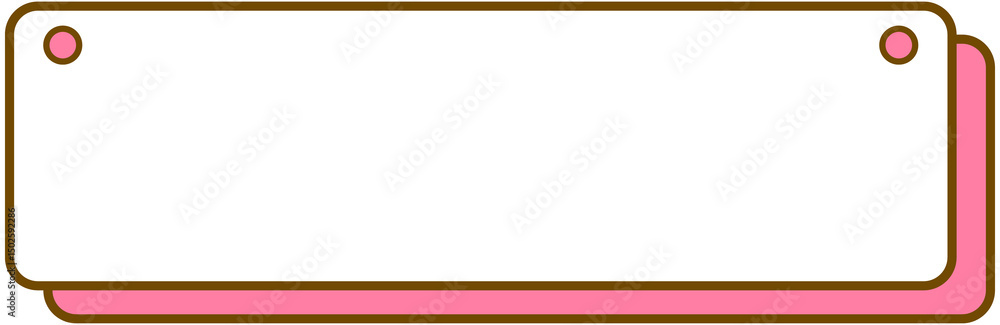 Obraz premium Punched Tag Text Box 