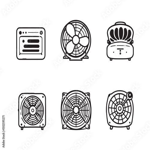 critical care ventilator medical equipment line drawing