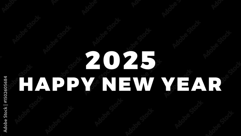 Fototapeta premium Happy New Year 2025 Countdown with Bokeh Background, Sparkles & Fireworks - Festive Celebration, Countdown Timer, New Year's Eve Party, 2025 Countdown Animation, Holiday Bokeh Lights 4K.