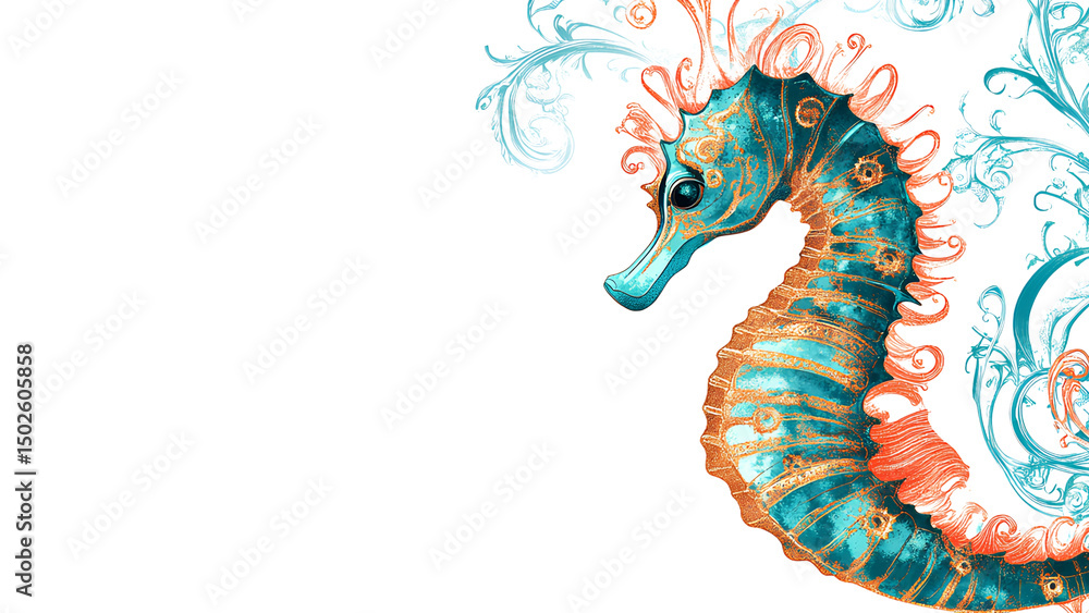 Fototapeta premium vector illustration of an abstract dragon