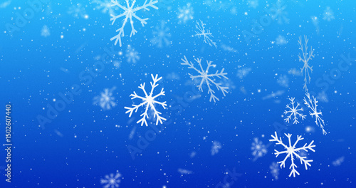 Snowfall Animation - Realistic Winter Snowflakes Falling Video | Beautiful Snowy Weather for Holiday, Christmas, and Winter Scene Stock Footage | Snowy Landscape, Calm Snowfall Background 4K.