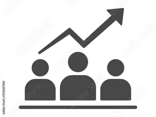 business man and graph