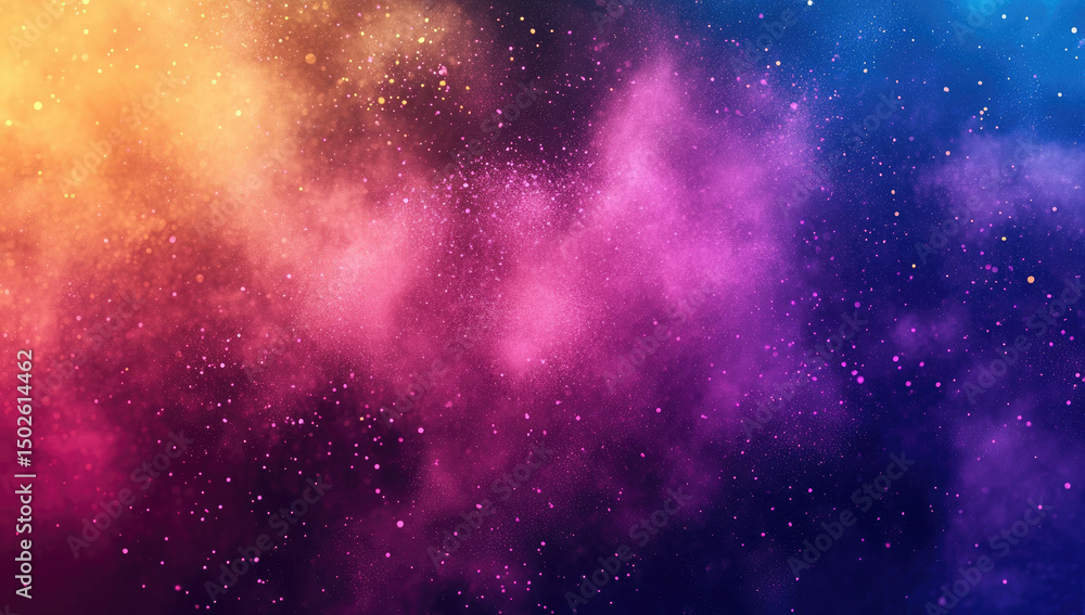 Naklejka premium Colorful nebulae with glittering stars