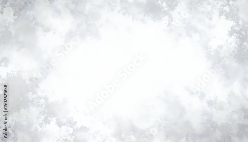 White and Gray Abstract Background Texture with Subtle Grunge Frame