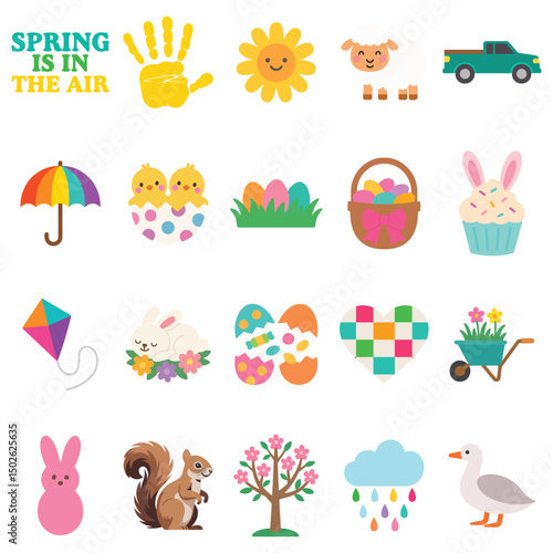 bundle of  Easter Illustration, Happy Easter Day Clipart, Easter Festival Cultural Holiday Design Sublimation
