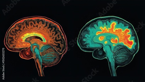 Color image of brain regions