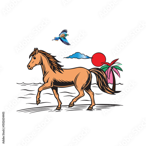 Beautiful Horse Vector